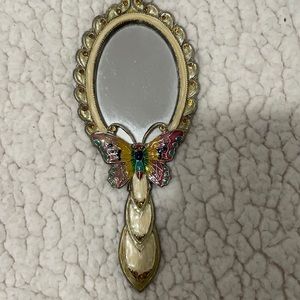 Antique hand mirror